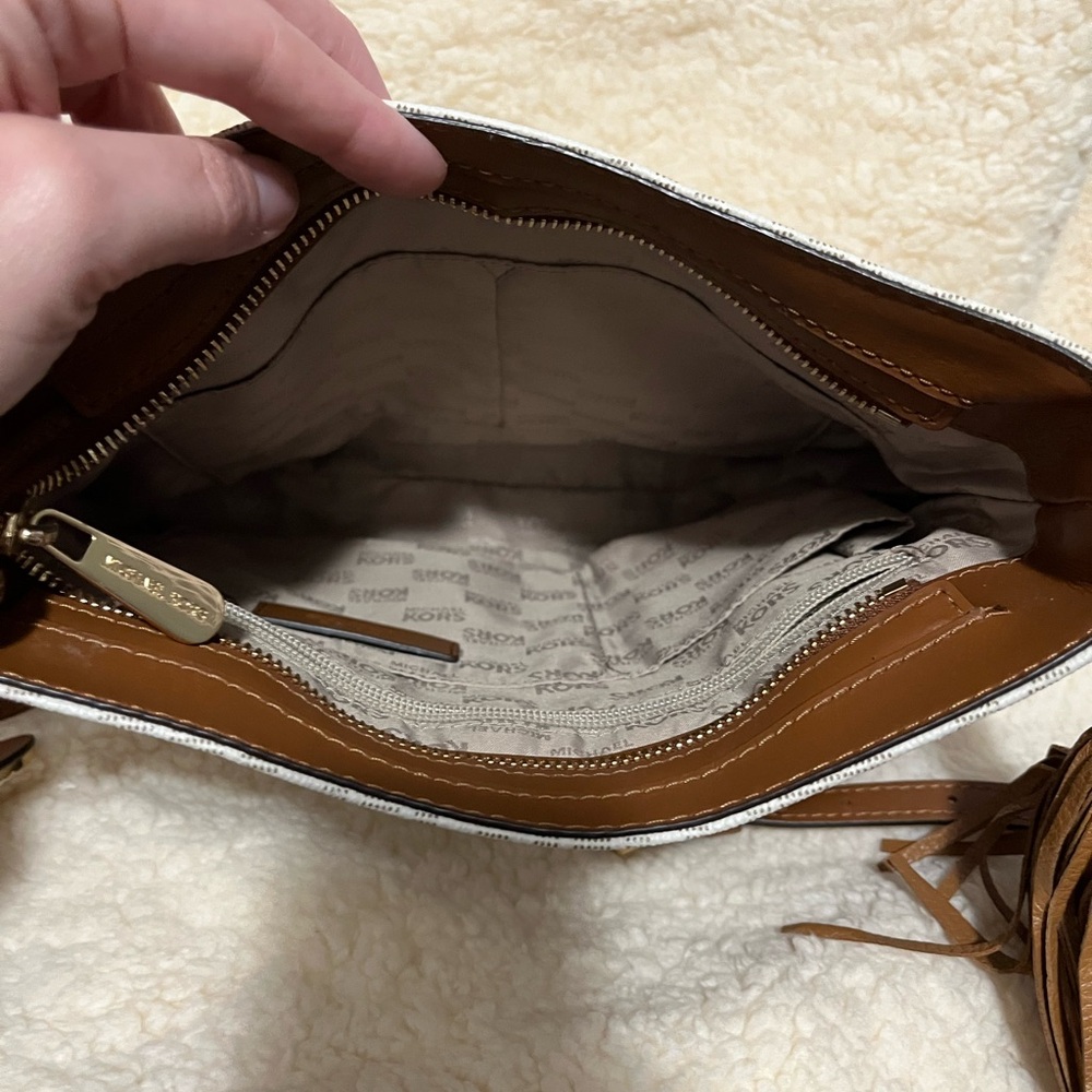 Michael Kors Monogram Crossbody Bag - Picture 8 of 12
